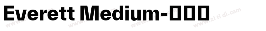 Everett Medium字体转换